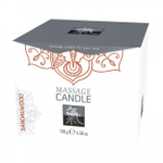 Массажная свечка с ароматом Сандала (130 г) (Цвет: белый)
