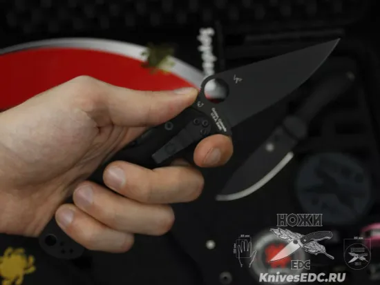Нож складной Spyderco Para 3 223GPBK c клинком сатин CPM-S45VN, рукоять черная G10