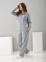 Костюм с брюками КБ-384/серый-меланж-п