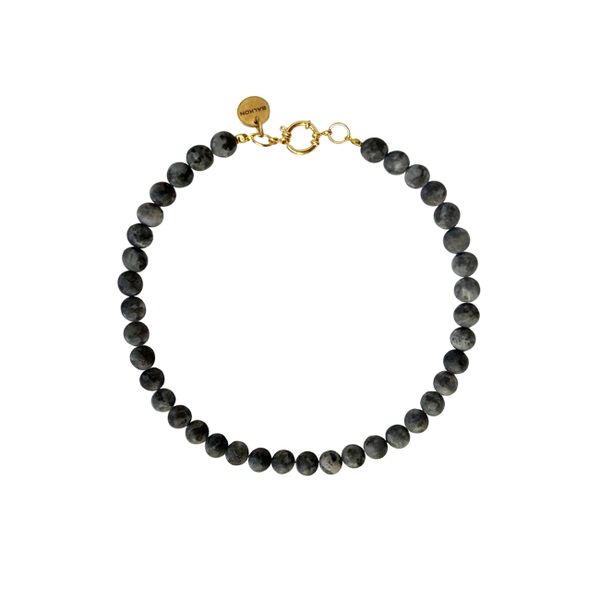 Колье Night из бусин камня