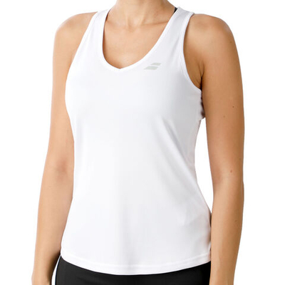 Женская теннисная майка Babolat Play Tank Top Women - White, Silver