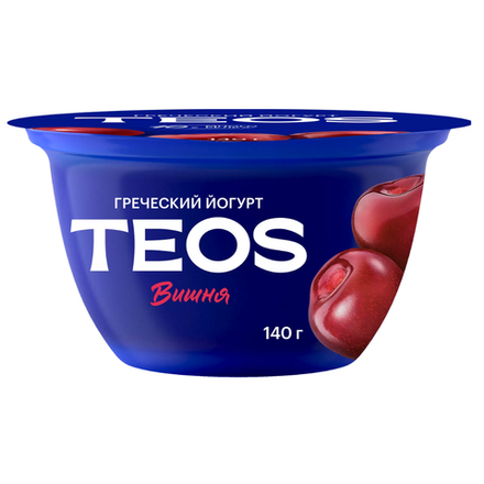 Йогурт Teos Греческий Вишня 2% 140 гр