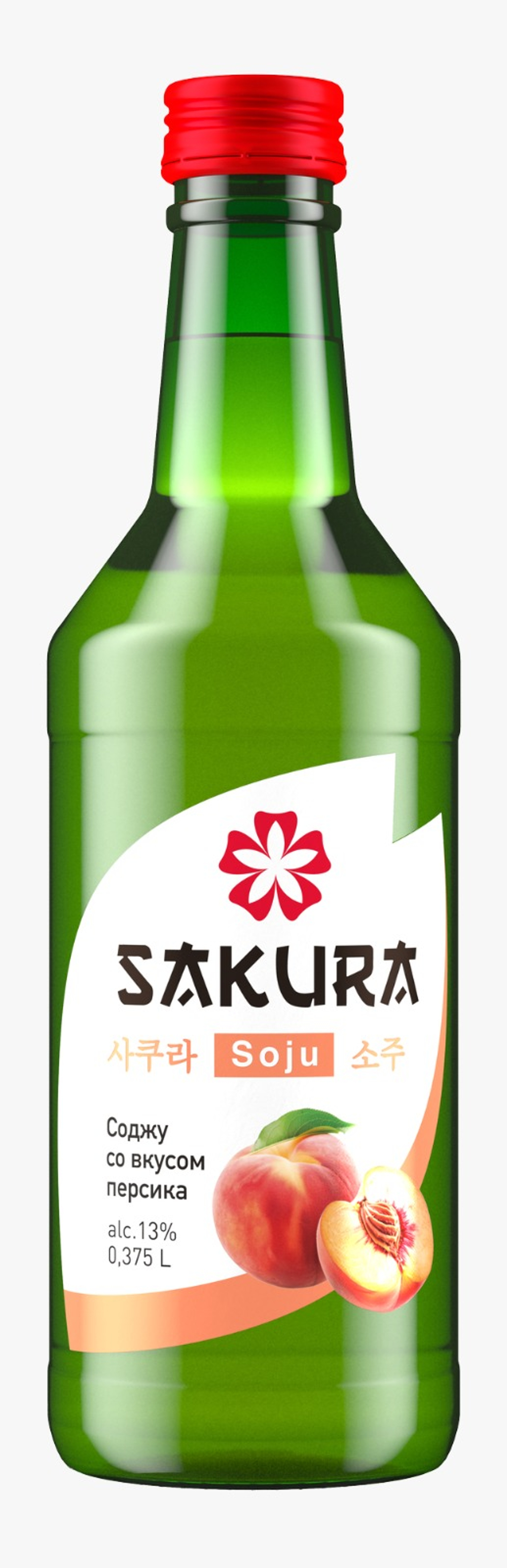 SAKURA Soju Персик 0,375л.