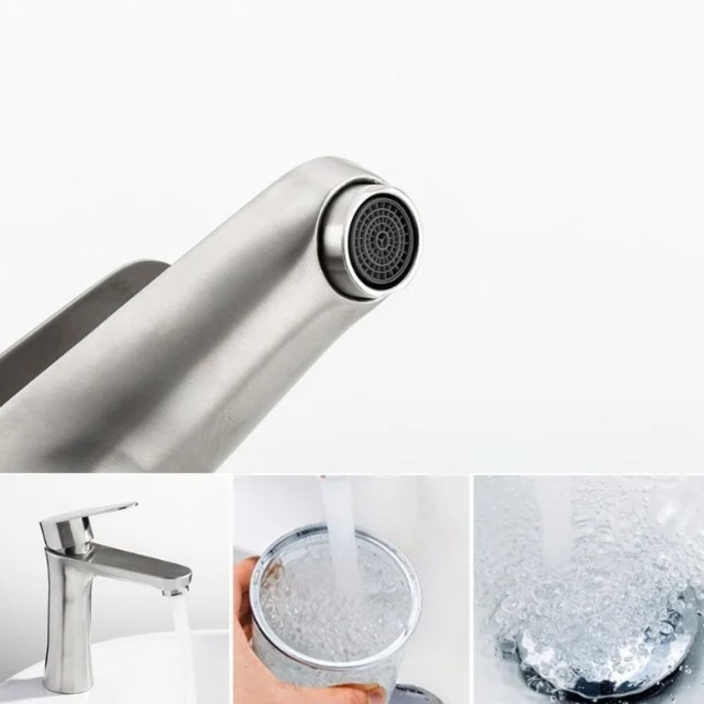 Смеситель для раковины, Frap, корот изл, с картриджем, сатин, F1048