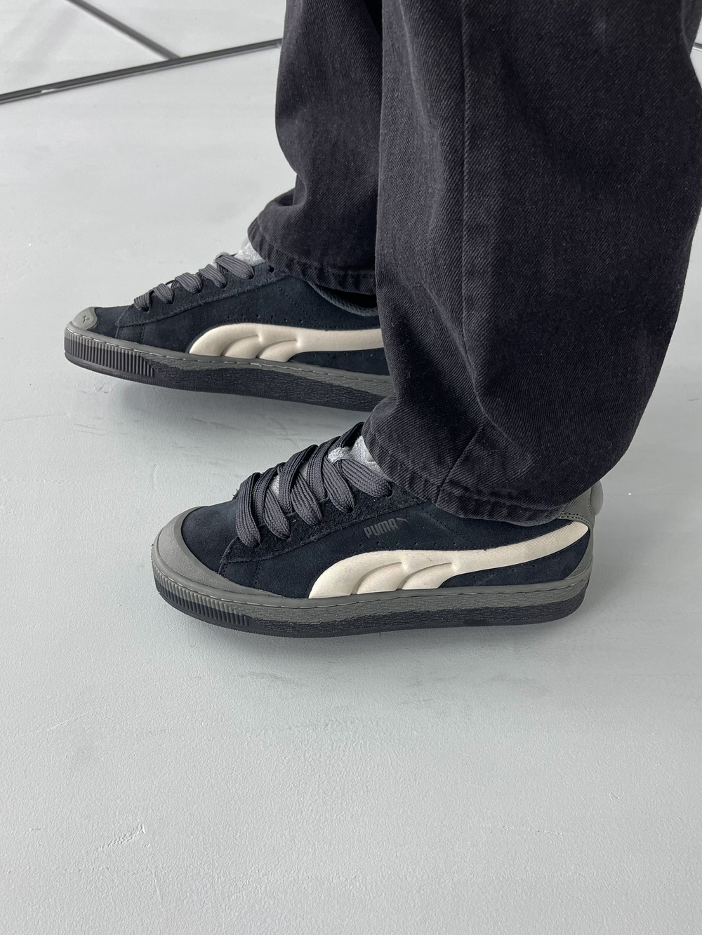 Кроссовки Puma SuedeXL #3990 (чёрн.)