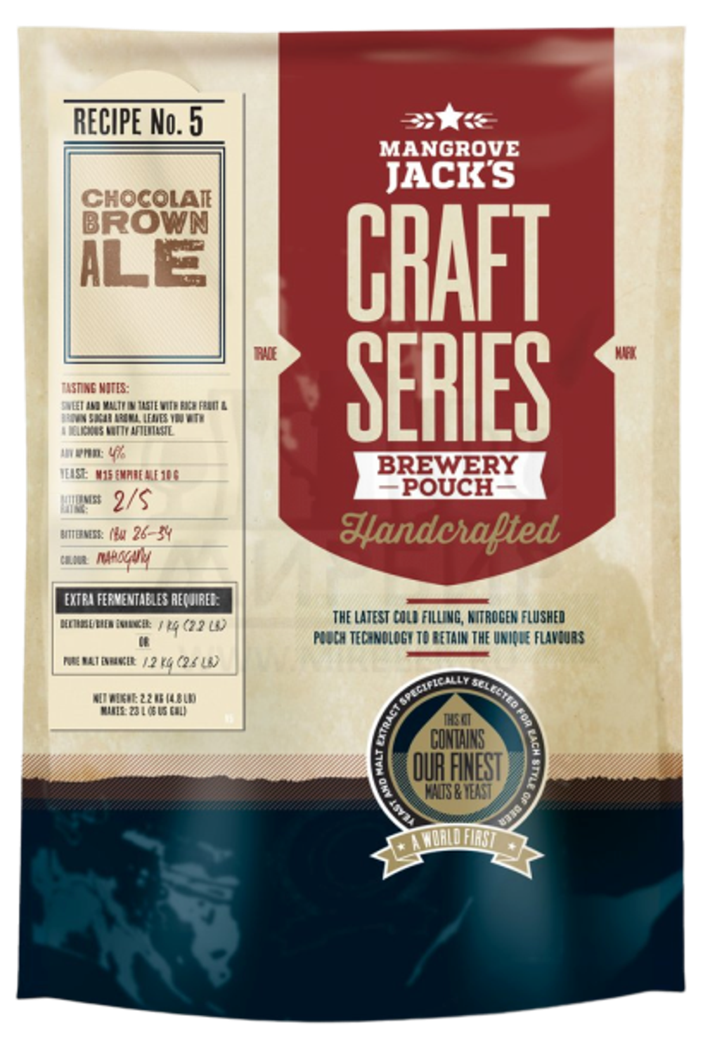 Солодовый экстракт Mangrove Jack's Craft Series "Choc Brown Ale Pouch", 2,2 кг