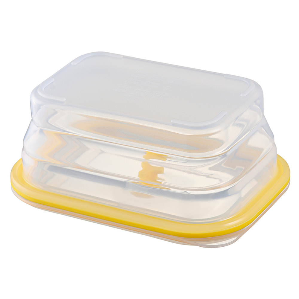 Контейнер для хранения складной 600мл Smart Solutions Silikobox желтый