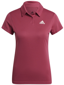 Женское поло Adidas Heat Ready Polo W - wild pink/cream white