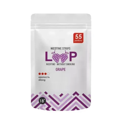 LOOP GRAPE НИКОТИНОВЫЕ ПЛАСТИНКИ (12 МГ) - ВИНОГРАД