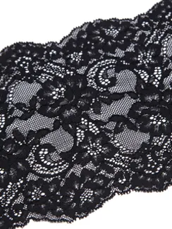 03-192 Кружево эластичное 16 см, черный 170