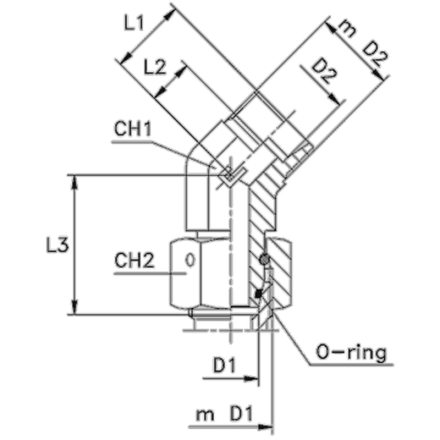 Соединение PN45 DS38 М52х2 (корпус)