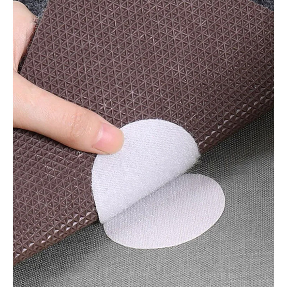 Липучки-крепления самоклеящиеся круглые 5шт d5см, цвет белый