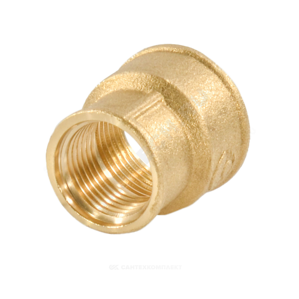 Муфта латунь переходная Ду 50х40 (2"х1 1/2") ВР/ВР VALFEX VF.240.L.200.112