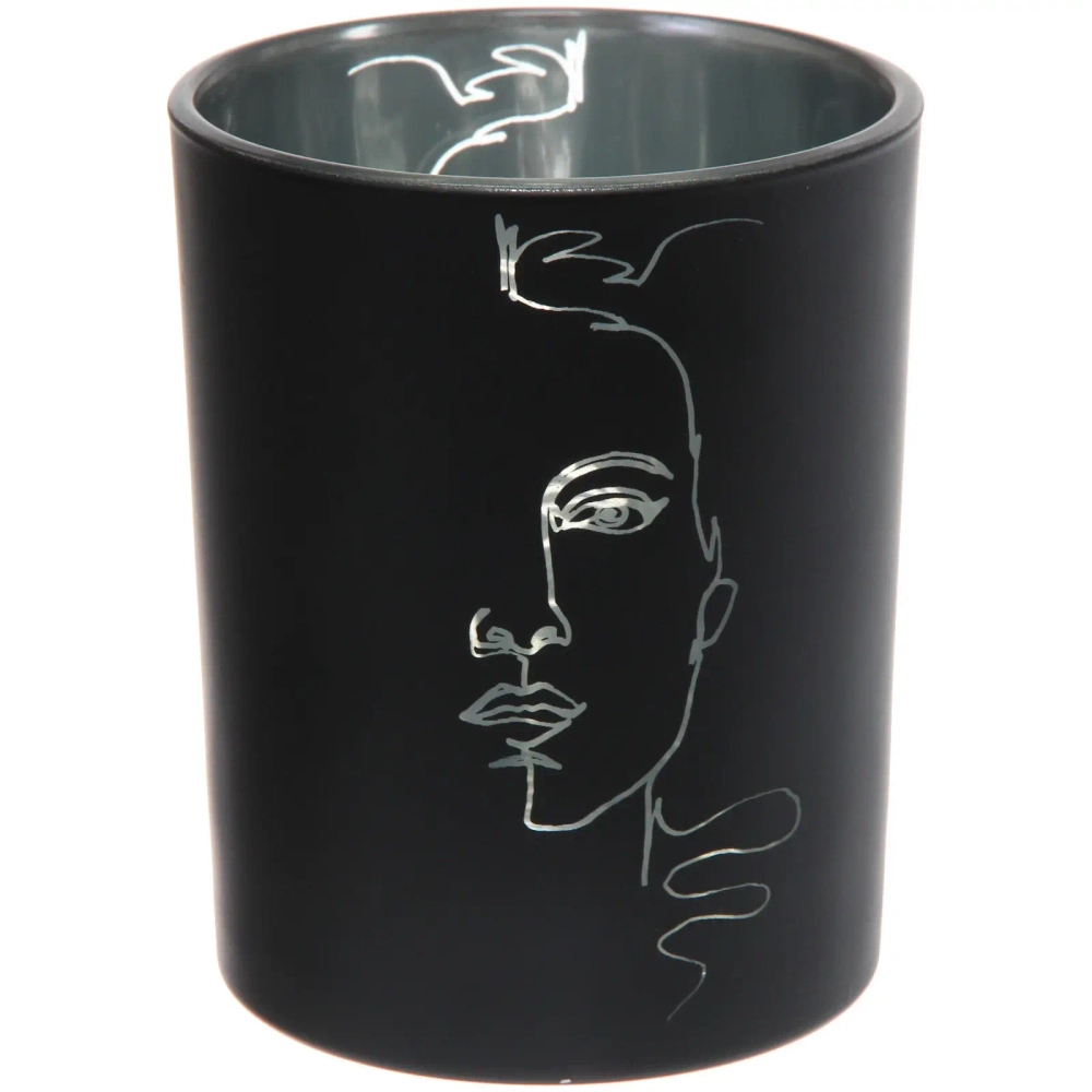 Подсвечник «Нежный силуэт» 10*12,5 см, Черный