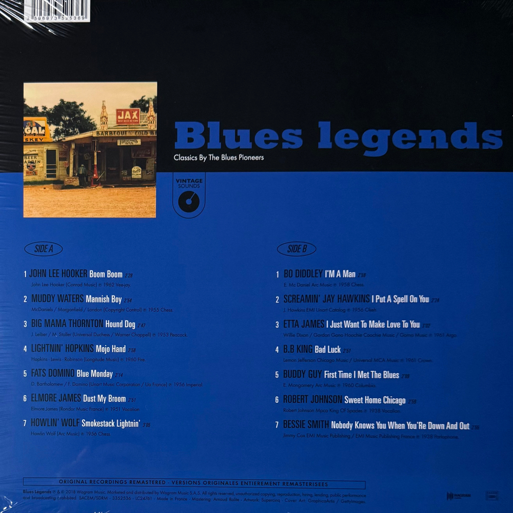 Сборник Blues Legends - Classics By The Blues Pioneers (Франция 2018г.)