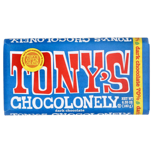 Tony's Chocolonely, темный шоколад, 180 г (6,35 унции)
