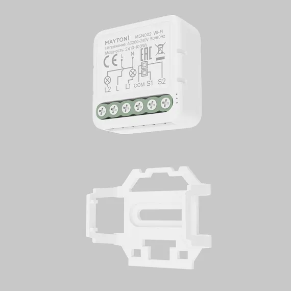 Wi-Fi выключатель двухканальный (без нуля) 200Вт Lighting control msn002