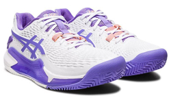 Женские Кроссовки теннисные Asics Gel-Resolution 9 Clay - white/amethyst