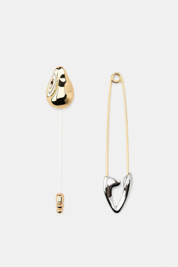 ZARA НАБОР ИЗ ДВУХ БРОШЕЙ-БУЛАВОК, ЗОЛОТОЙ/СЕРЕБРЯНЫЙ