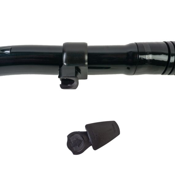 Трубка Scorpena K4 c двумя клапанами прямая черная