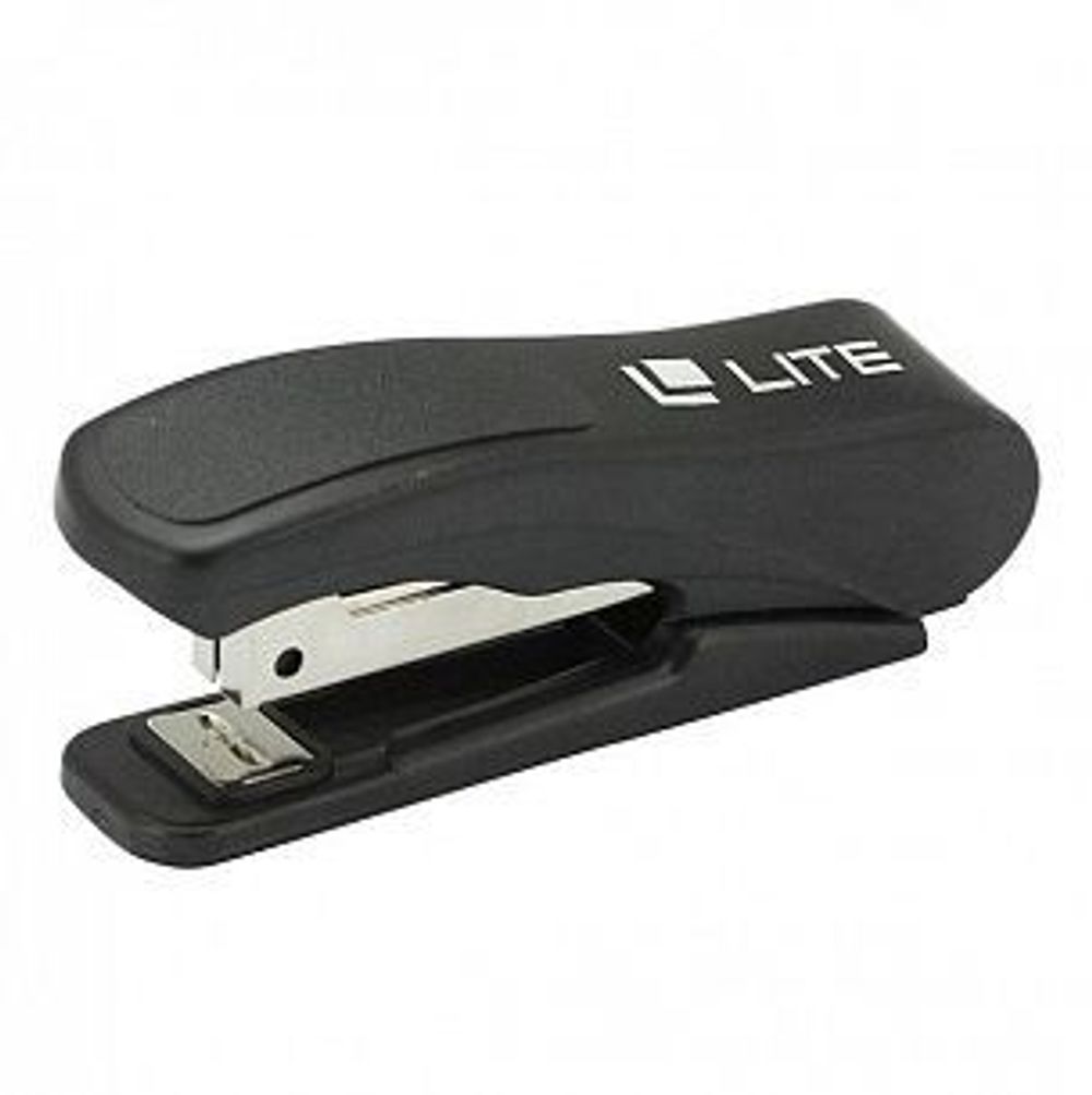 Степлер LITE эргономичный 12 л. № 10 пластик черный