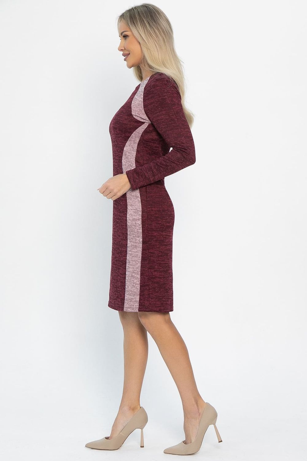 Платье трикотажное Елея (бордовое) П14589-10М LT Collection