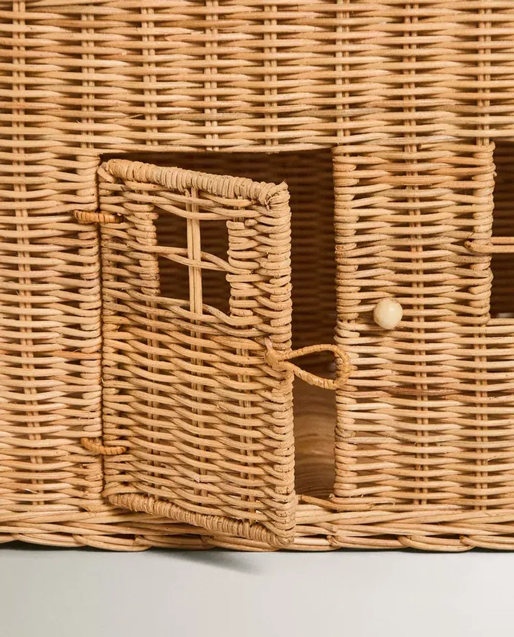 ZARA HOME КОРЗИНА ДЛЯ ХРАНЕНИЯ ДЕТСКИХ ИГРУШЕК, СВЕТЛО-БЕЖЕВЫЙ