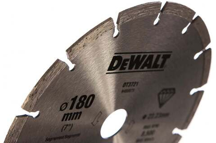 Диск алмазный отрезной (180х22.2 мм) для УШМ DEWALT DT 3721