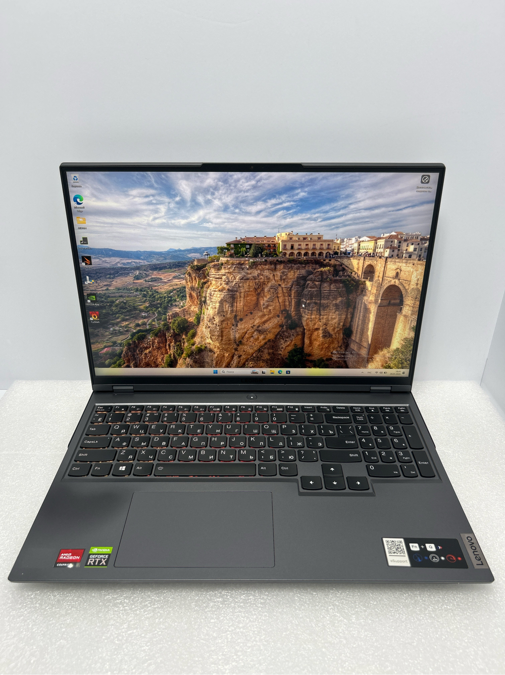Ноутбук игровой Lenovo Legion 5 Pro 16ACH6H 16"/AMD Ryzen 5 5600H/32GB/1024GB/nVidia RTX 3060 6GB/16" 2560*1600 IPS 165Hz/DOS//Подсветка кл-ры: RGB/Серый. Состояние: B1