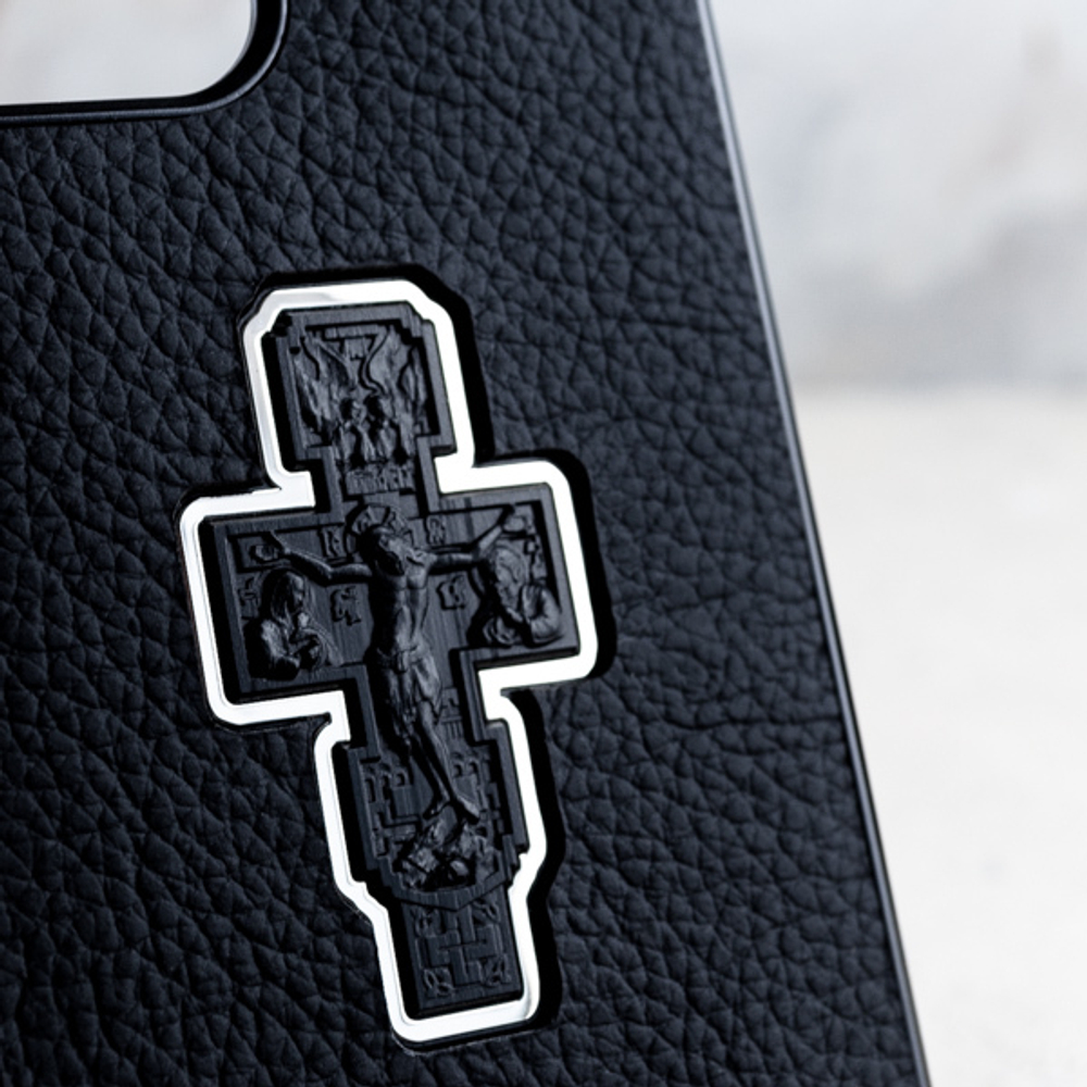 Шикарный чехол для iPhone из Православной коллекции с Распятием Euphoria HM Premium крест
