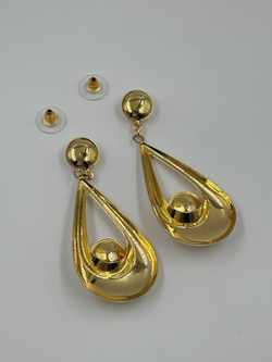 Крупные серьги с кристаллами