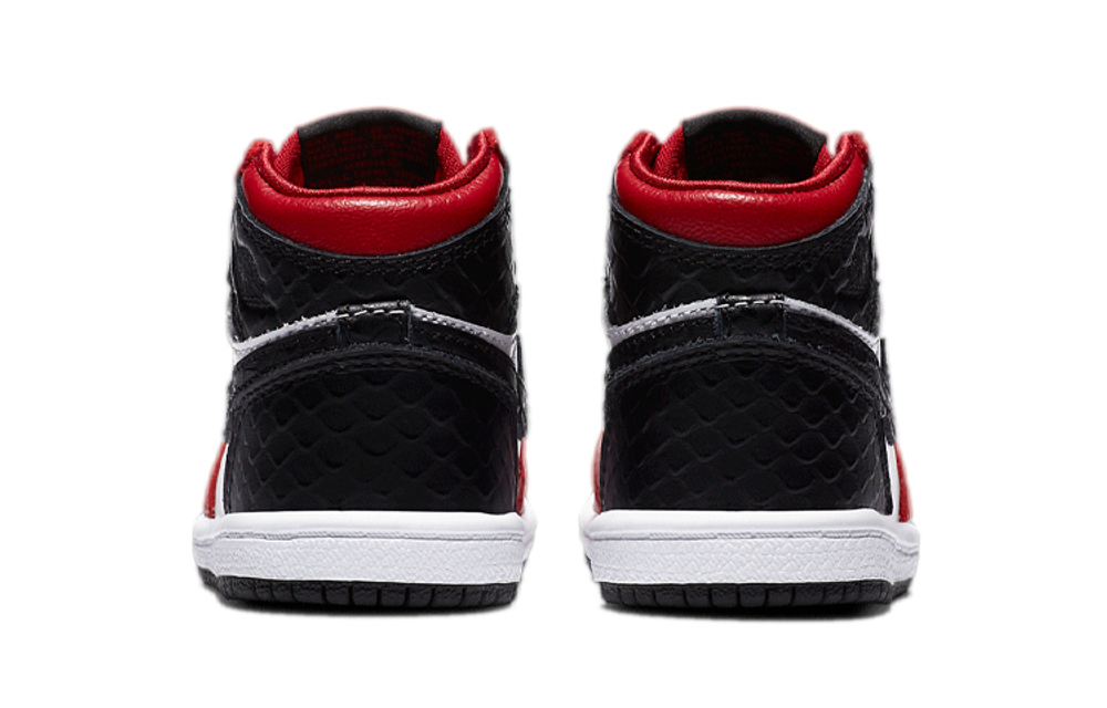 Baby Jordan Air Jordan 1 Retro High OG "Satin Red" comfortable and versatile shock absorption non-slip high-top toddler shoes Satin Red 2020 edition