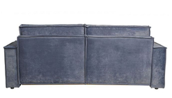 Диван-кровать Сатурн в стиле ЛОФТ ткань Чикаго 18 , велюр, механизм Еврокнижка, спальное место 202х155 см, пружинный блок Боннель, ниша для белья, широкие подлокотники