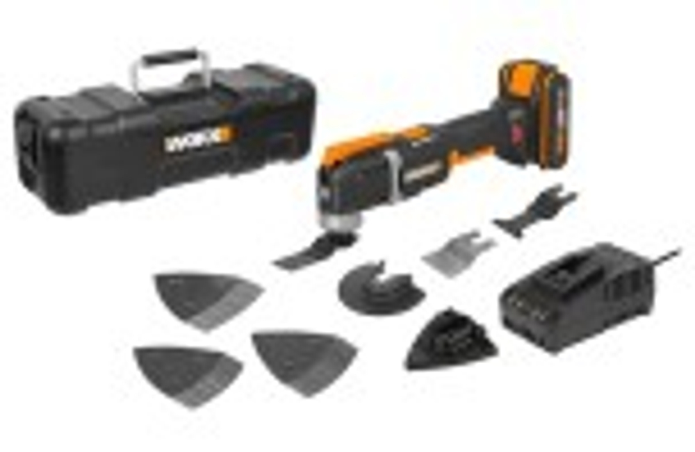 Многофункциональный инструмент аккумуляторный Worx WX696 20В, 2Ач х1, ЗУ 2А, кейс