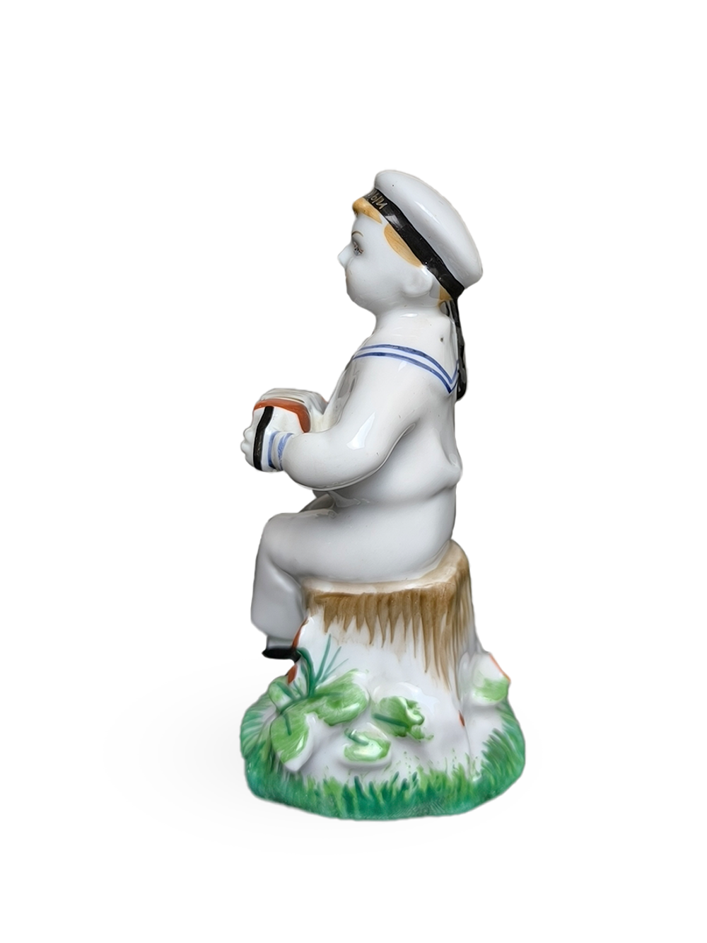 Фарфоровая статуэтка "Морячок с гармошкой" ЛФЗ