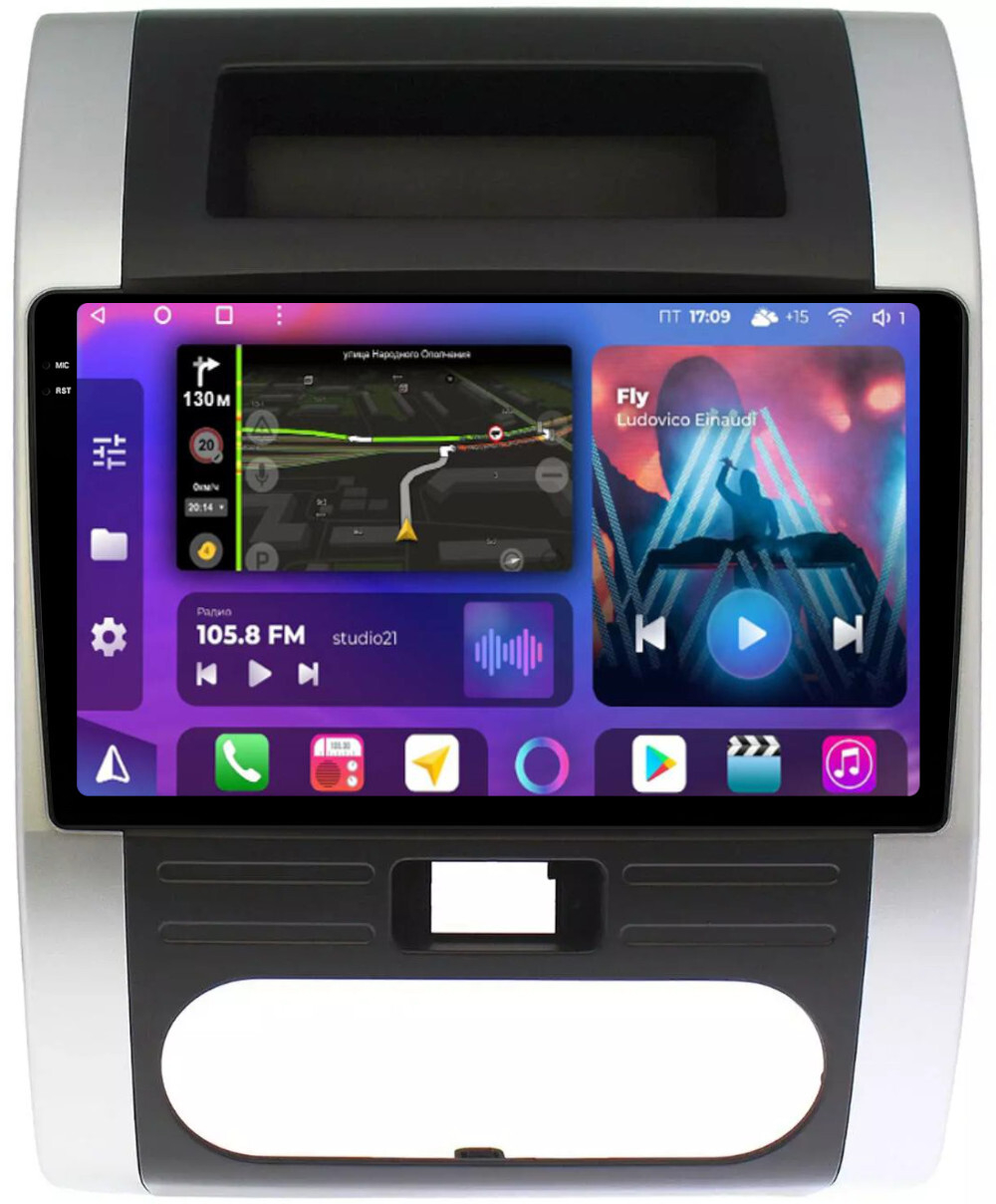 Магнитола для Nissan X-Trail T31 2007-2014 - FarCar BM1193M-2K монитор 10.36" 2K QLED на Android 14, TS10, 4+32Гб, CarPlay, 4G SIM-слот