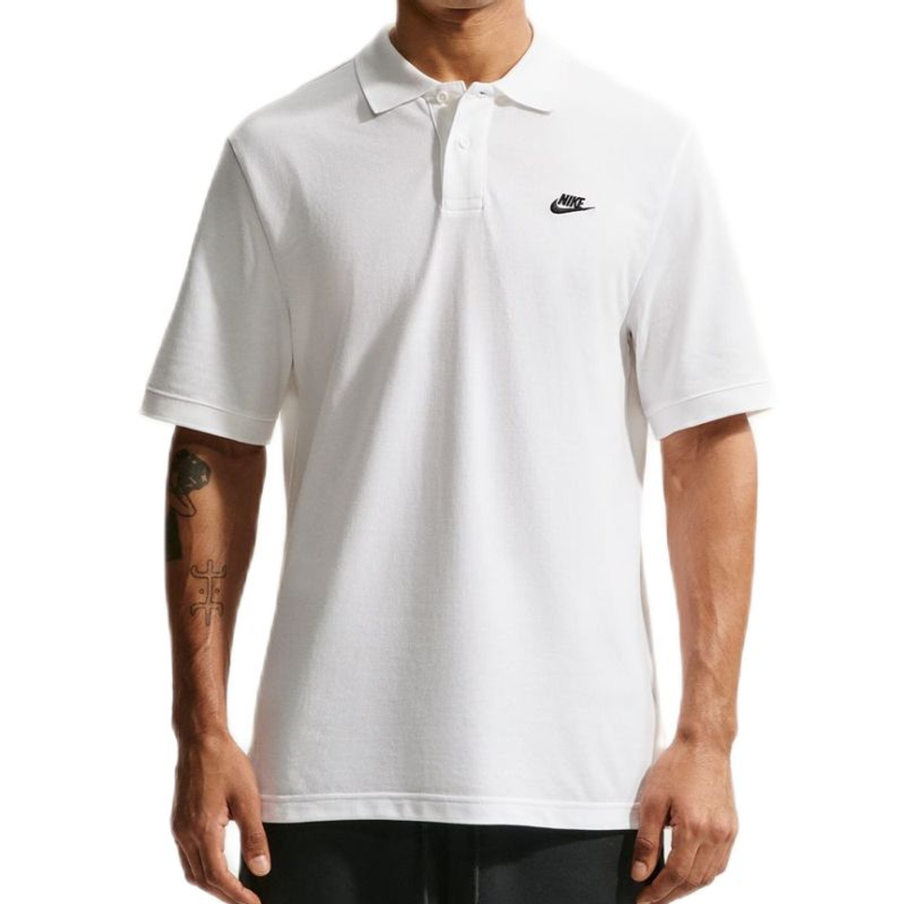 Теннисное поло Nike Club Polo Pique - white/black