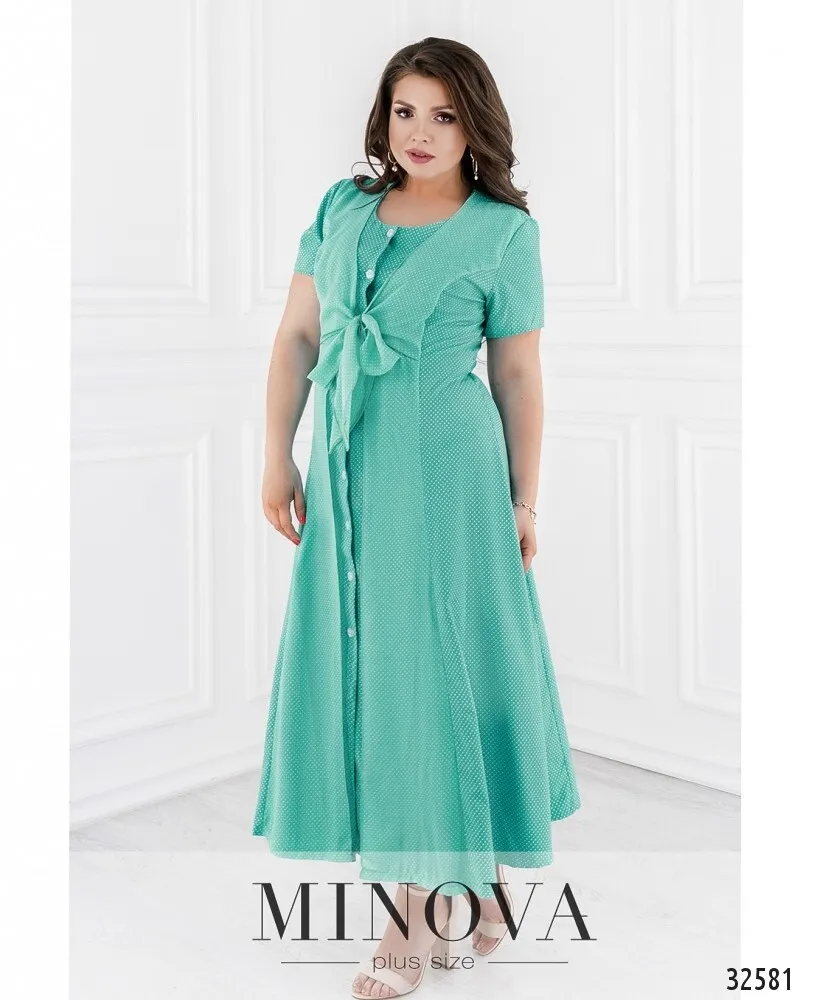 Платье 366-бирюза Minova