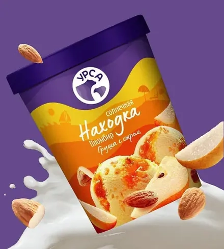 Мороженое "Солнечная Находка": груша с сыром (стакан),500г