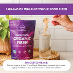 MRM Nutrition, цельнопищевая органическая клетчатка, с ферментами и пребиотиками, 256 г (9,3 унции)