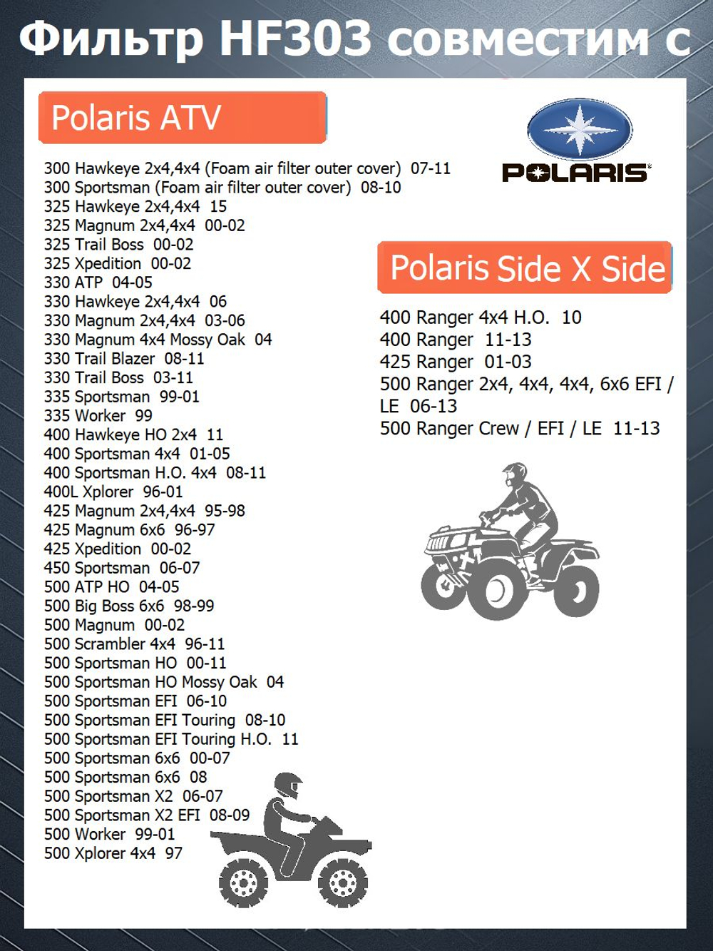 Фильтр масляный HF303 Kawasaki Yamaha Bimota Polaris Honda Hyundai Kia для лодочного мотора, квадроцикла, мотоцикла