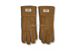 UGG Женские Кожаные Перчатки Коричневые