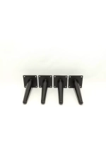 Ножки мебельные черные Штык Косой 150мм/4шт