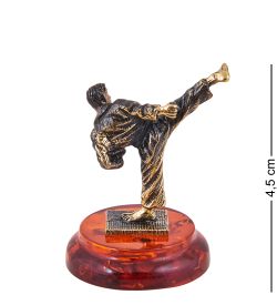 AM-3718 Фигурка «Каратист» (латунь, янтарь)