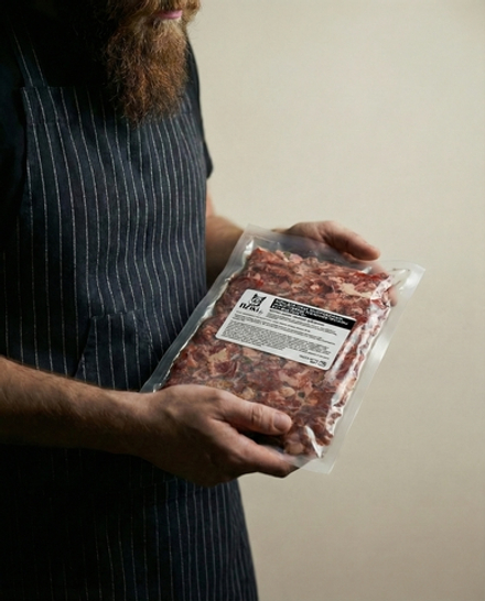 ТОЛЬКО ДЛЯ БРЕСТА КОРМ ДЛЯ СОБАК ЗАМОРОЖЕННЫЙ «МЯСО ГОВЯЖЬЕ РУБЛЕННОЕ ПРЕМИУМ В СУ-ВИД ПАКЕТЕ» 500г