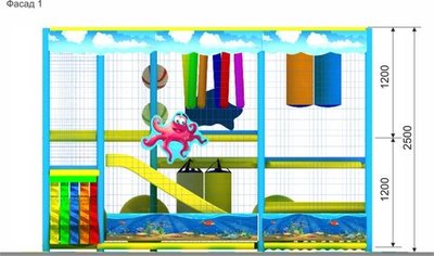 Детский игровой лабиринт «Сорока» 9,25 м² (3,7*2,5*2.5м)