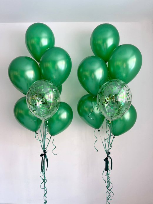 Воздушные гелиевые шарики с доставкой по Хабаровску темно зеленый перламутр №4555
