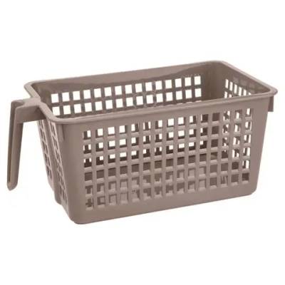 Корзинка универсальная с ручкой 280х120 мм, 3,5л белый /светло-серый