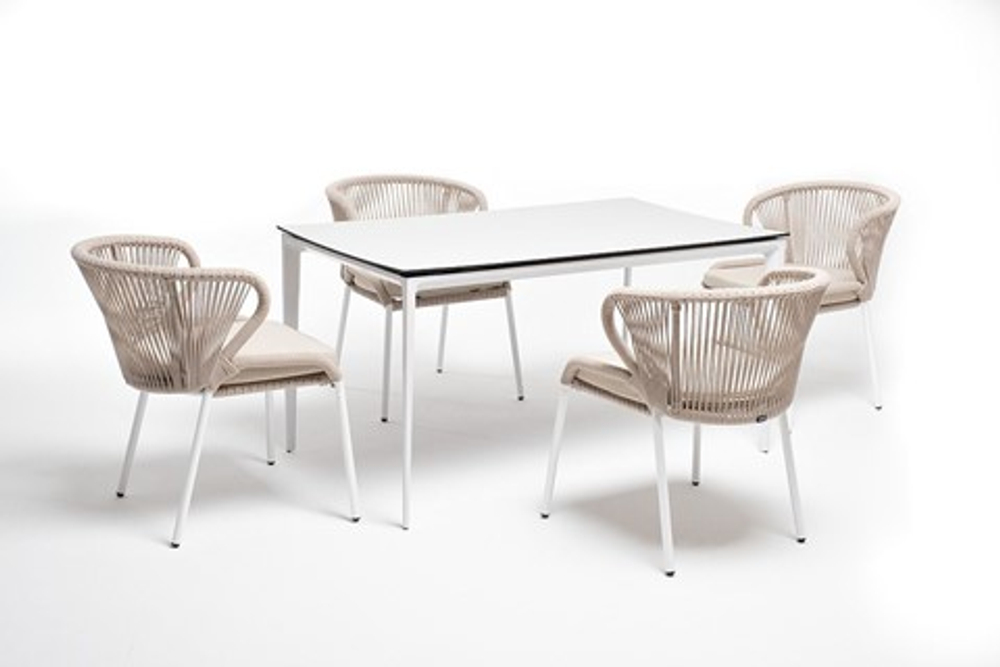 Комплект садовой мебели Малага (MAL-CMIL4T1-5-SET beige) бежевый