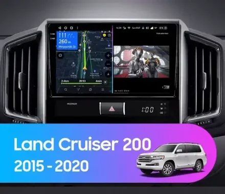 Магнитола для Toyota Land Cruiser 200 2015-2021 (без JBL) - Carmedia OL-9618 QLed+2K, Android 13, UIS7870 (DUDU7), CarPlay, SIM-слот